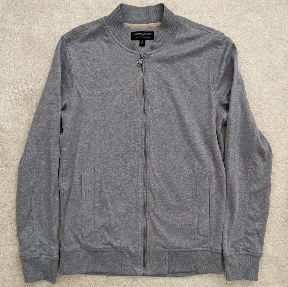 Banana Republic Factory gray bomber jacket